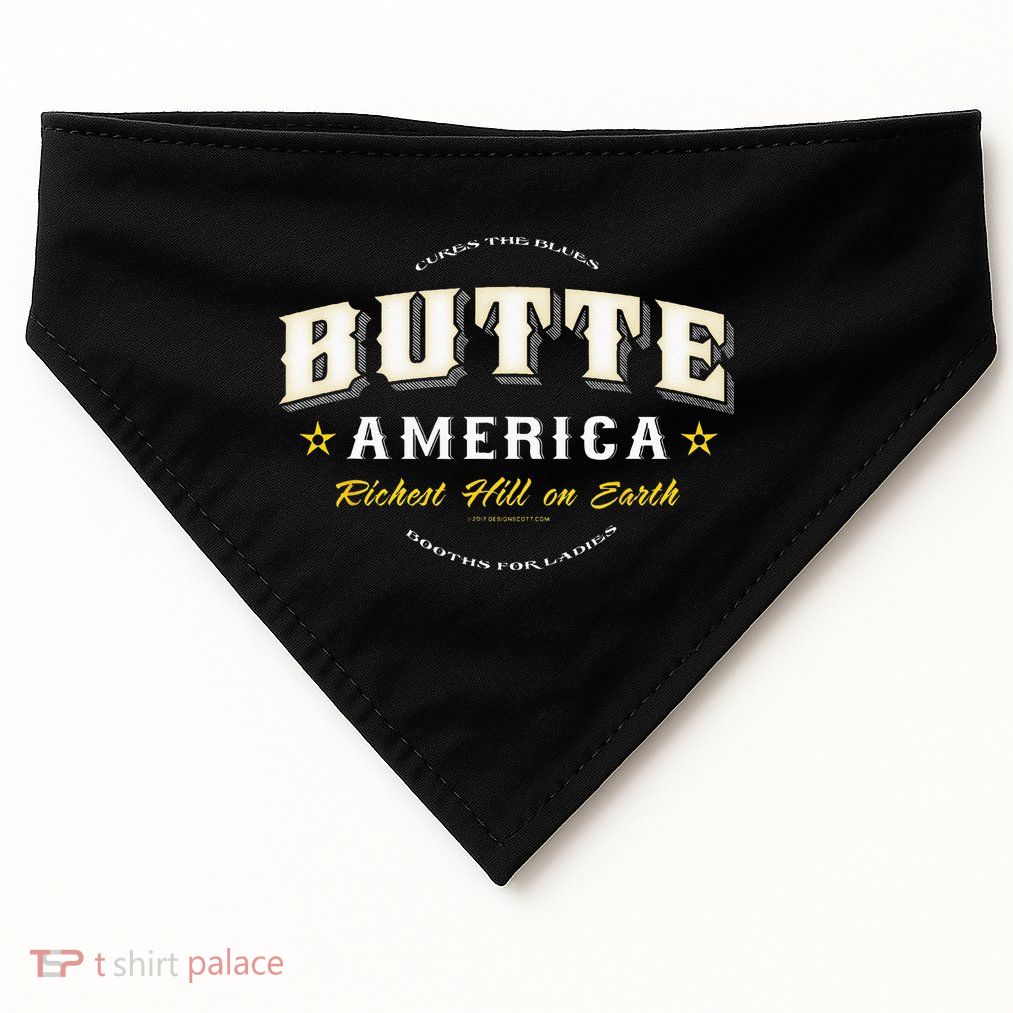 Butte America Montana Copper Miner Mining USA-Made Doggie Bandana