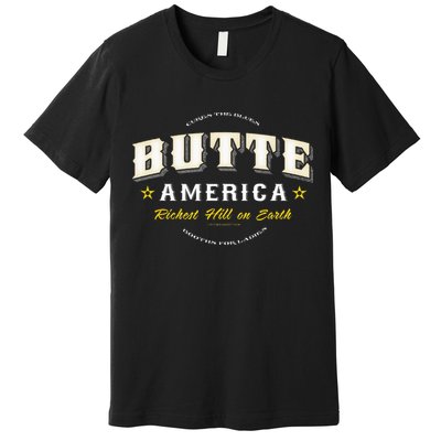 Butte America Montana Copper Miner Mining Premium T-Shirt