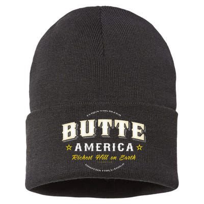 Butte America Montana Copper Miner Mining Sustainable Knit Beanie