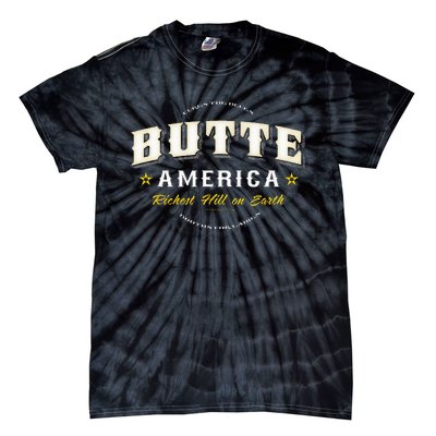 Butte America Montana Copper Miner Mining Tie-Dye T-Shirt