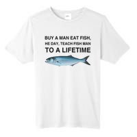 Buy A Man Eat Fish He Day Teach Fish Man To A Lifetime Tall Fusion ChromaSoft Performance T-Shirt