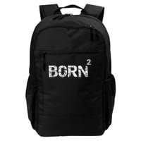 Born Again Math Pun Christian Joke For Born Squared Backpack