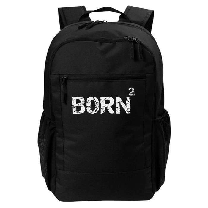 Born Again Math Pun Christian Joke For Born Squared Backpack