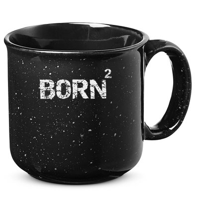 Born Again Math Pun Christian Joke For Born Squared 15oz Campfire Ceramic Mug