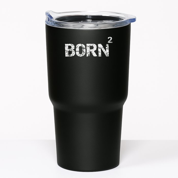 Born Again Math Pun Christian Joke For Born Squared Tumbler