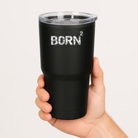 Born Again Math Pun Christian Joke For Born Squared Tumbler