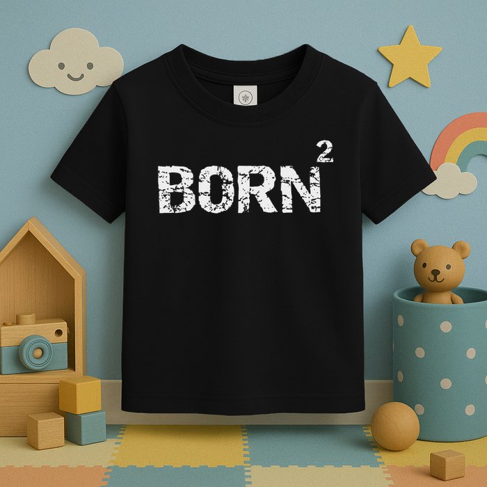 Born Again Math Pun Christian Joke For Born Squared Toddler T-Shirt