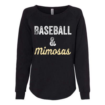 Baseball And Mimosas Gift Fan Day Wife Mom Ladies Night Gift Womens California Wash Sweatshirt