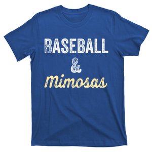 Baseball And Mimosas Gift Fan Day Wife Mom Ladies Night Gift T-Shirt