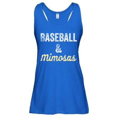 Baseball And Mimosas Gift Fan Day Wife Mom Ladies Night Gift Ladies Essential Flowy Tank