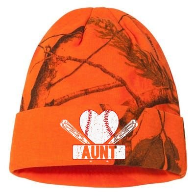 Baseball Aunt Matching Family Softball Baseball Lover Kati Licensed 12" Camo Beanie