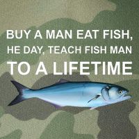 Buy A Man Eat Fish He Day Teach Fish Man To A Lifetime Funny Meme Legacy Tie Dye Trucker Hat
