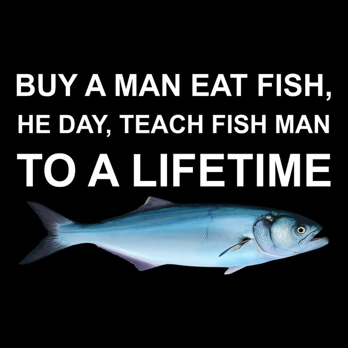 Buy A Man Eat Fish He Day Teach Fish Man To A Lifetime Funny Meme Flatbill Hat