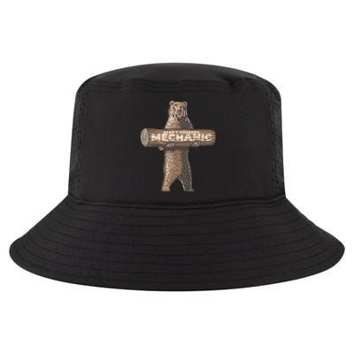 Beary Awesome Mechanic Funny Auto Repair Saying Cool Comfort Performance Bucket Hat