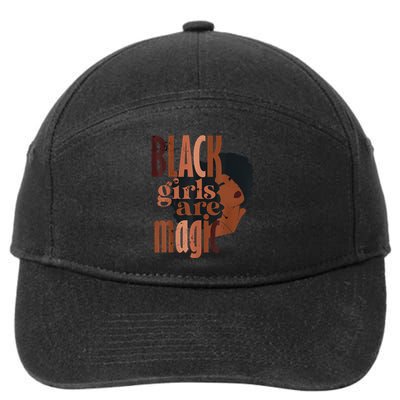 BLACK ARE MAGIC MELANIN BLACK HISTORY AMERICAN HISTORY 7-Panel Snapback Hat