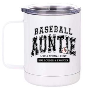 Baseball Auntie Matching Aunt Loud Proud Family Player Game 12 oz Stainless Steel Tumbler Cup