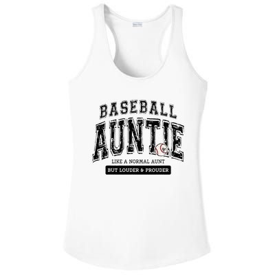 Baseball Auntie Matching Aunt Loud Proud Family Player Game Ladies PosiCharge Competitor Racerback Tank