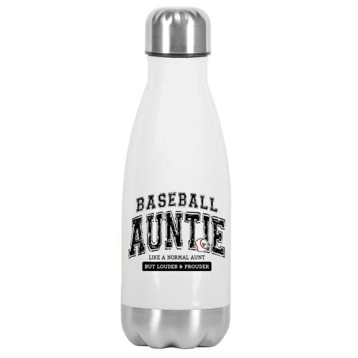 Baseball Auntie Matching Aunt Loud Proud Family Player Game Stainless Steel Insulated Water Bottle