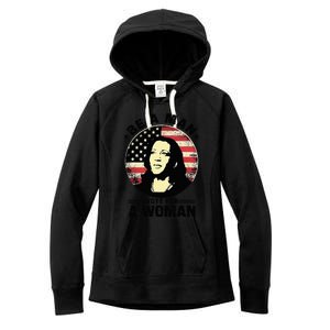 Be A Man Vote For A Woman Vote Harris 2024 Kamala Harris Women's Fleece Hoodie