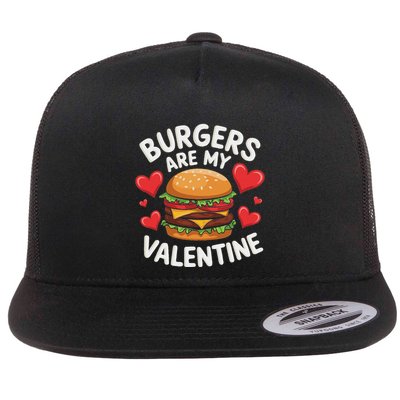 Burgers Are My Valentine Flatbill Hat