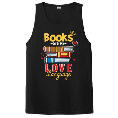 Books Are My Love Language Gift PosiCharge Competitor Tank