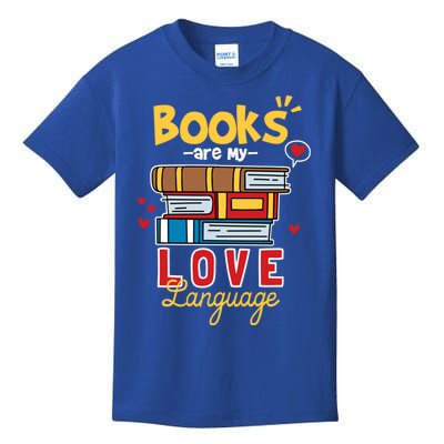 Books Are My Love Language Gift Kids T-Shirt