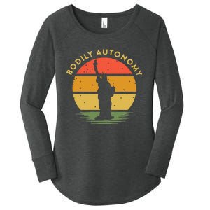 Bodily Autonomy My Body My Choice Freedom Statue of Liberty Women's Perfect Tri Tunic Long Sleeve Shirt