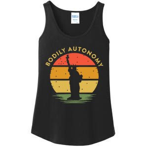 Bodily Autonomy My Body My Choice Freedom Statue of Liberty Ladies Essential Tank