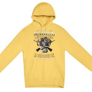 Being A Marine Veteran Is An Honor Premium Pullover Hoodie