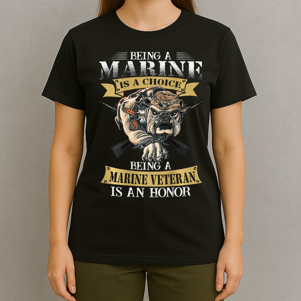 Being A Marine Veteran Is An Honor T-Shirt