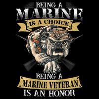 Being A Marine Veteran Is An Honor Drawstring Bag