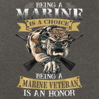 Being A Marine Veteran Is An Honor Cotton Canvas Backpack