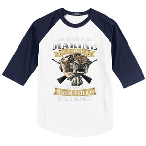 Being A Marine Veteran Is An Honor Baseball Sleeve Shirt