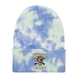 Being A Marine Veteran Is An Honor Tie Dye 12in Knit Beanie