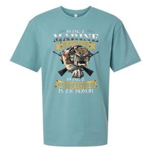 Being A Marine Veteran Is An Honor Sueded Cloud Jersey T-Shirt