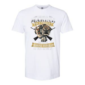 Being A Marine Veteran Is An Honor Softstyle CVC T-Shirt