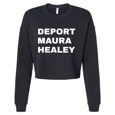 Bostonians Against Mayor Wu Deport Maura Healey Cropped Pullover Crew