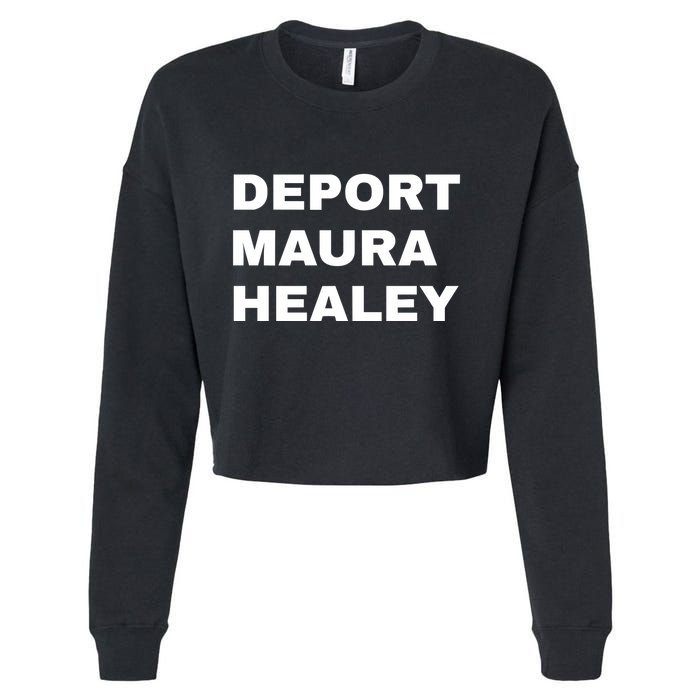 Bostonians Against Mayor Wu Deport Maura Healey Cropped Pullover Crew