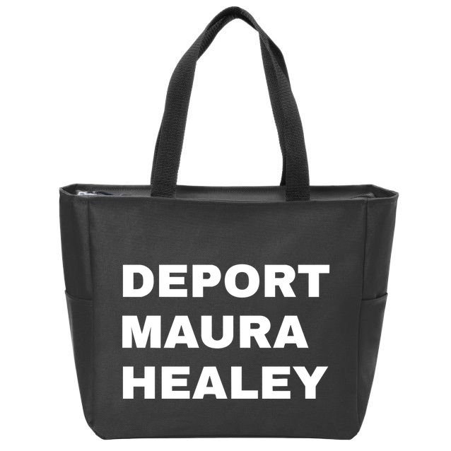 Bostonians Against Mayor Wu Deport Maura Healey Zip Tote Bag