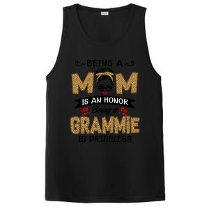 Being A Mom Is An Honor Being A Grammie Is Priceless Leopard Great Gift PosiCharge Competitor Tank