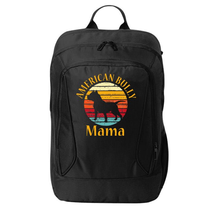 Bully American Mama Mom Bulldog Gift Bull Dog Owner Gifts City Backpack