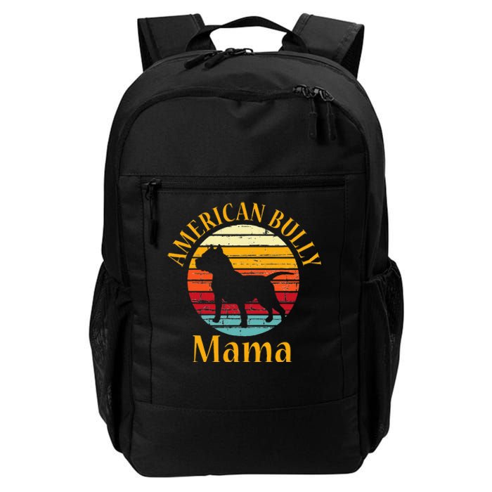 Bully American Mama Mom Bulldog Gift Bull Dog Owner Gifts Daily Commute Backpack