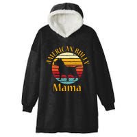 Bully American Mama Mom Bulldog Gift Bull Dog Owner Gifts Hooded Wearable Blanket