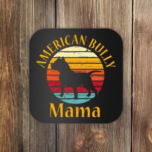 Bully American Mama Mom Bulldog Gift Bull Dog Owner Gifts Coaster