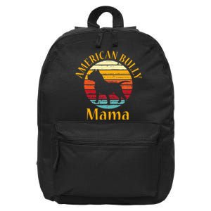 Bully American Mama Mom Bulldog Gift Bull Dog Owner Gifts 16 in Basic Backpack