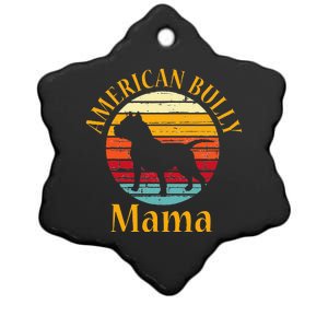 Bully American Mama Mom Bulldog Gift Bull Dog Owner Gifts Ceramic Star Ornament