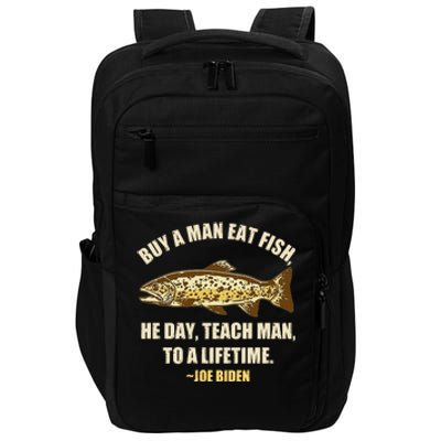 Buy A Man Eat Fish Joe Biden Impact Tech Backpack