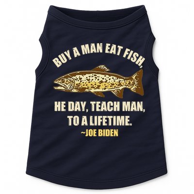 Buy A Man Eat Fish Joe Biden Doggie Tank