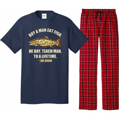 Buy A Man Eat Fish Joe Biden Pajama Set