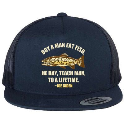 Buy A Man Eat Fish Joe Biden Flatbill Hat